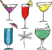 Tropische cocktailbar
